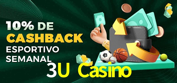 10% de bônus de cashback na 3U Casino